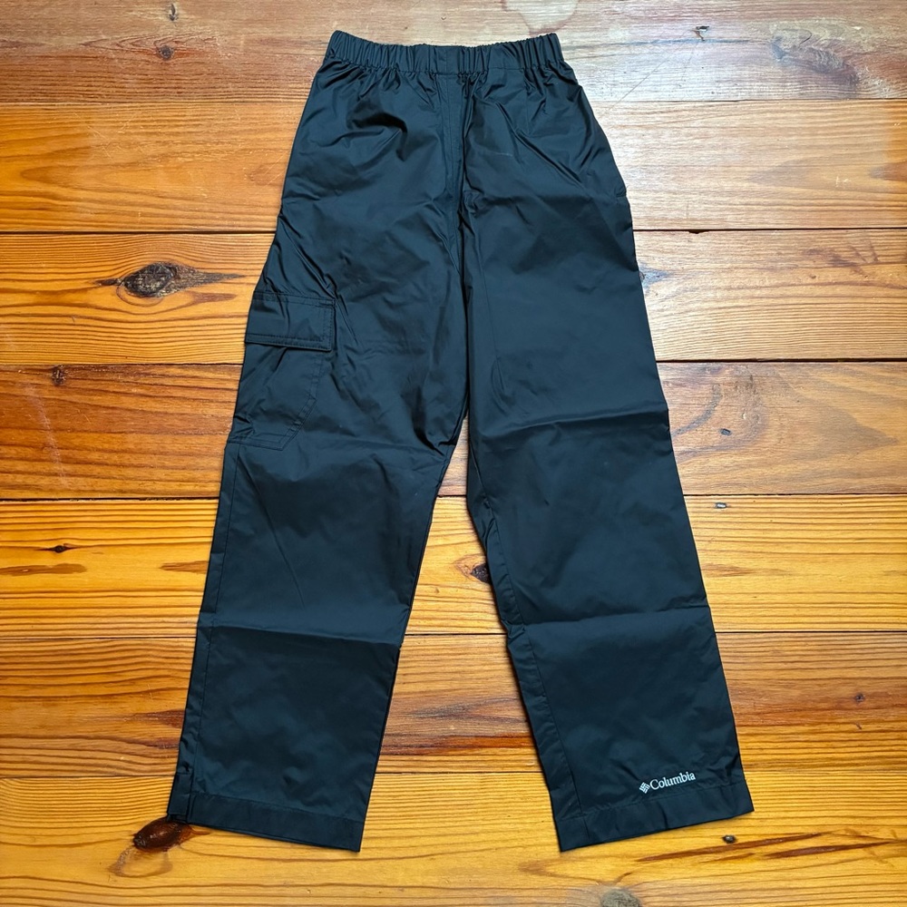 Columbia Black Rain Pants, NWOT, 6/7